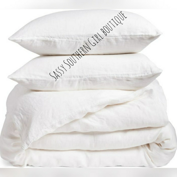 🆕⭐White French linen duvet cover set - Picture 4 of 11
